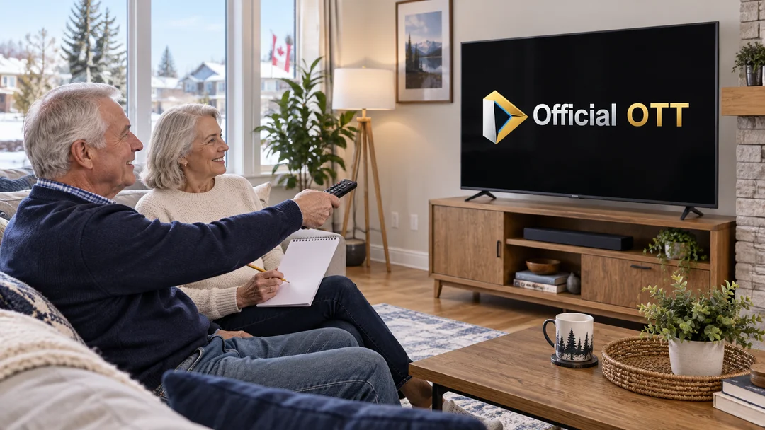 Two adults checking an initial viewing session with a notebook.