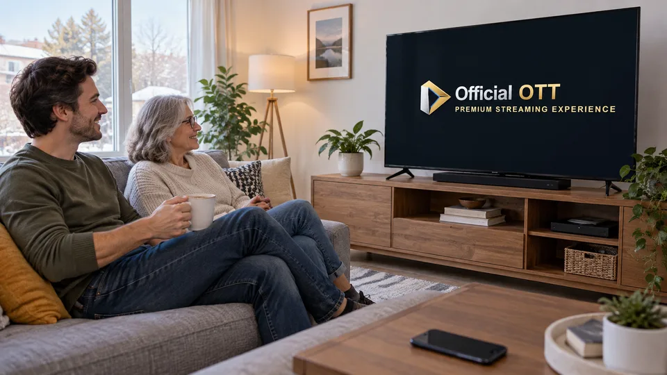 A television session with a phone nearby.