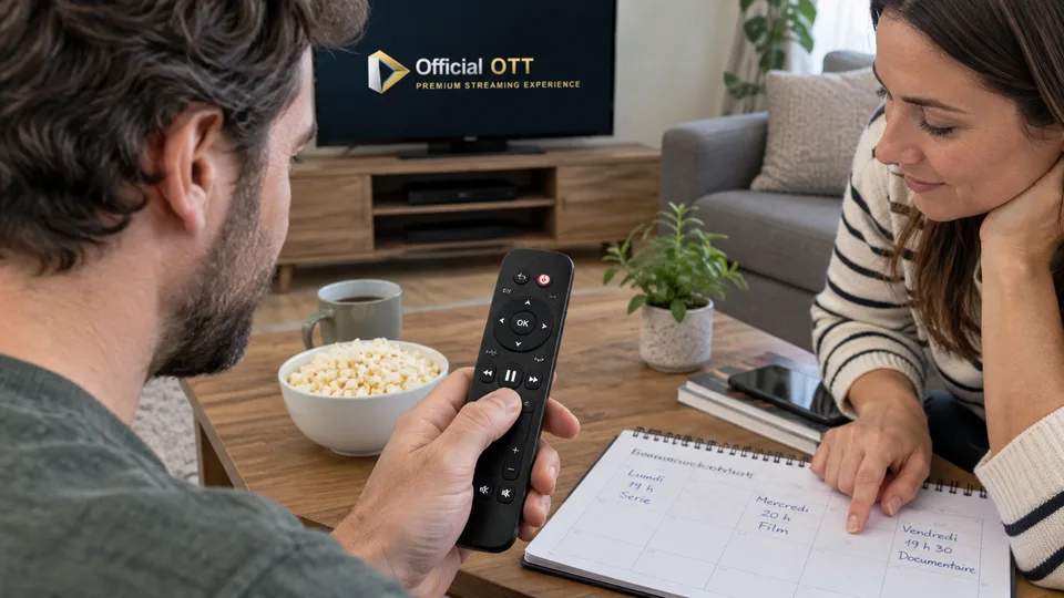 Using a remote to control playback.