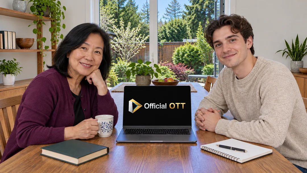 Two adults prepare a cultural exploration on a laptop