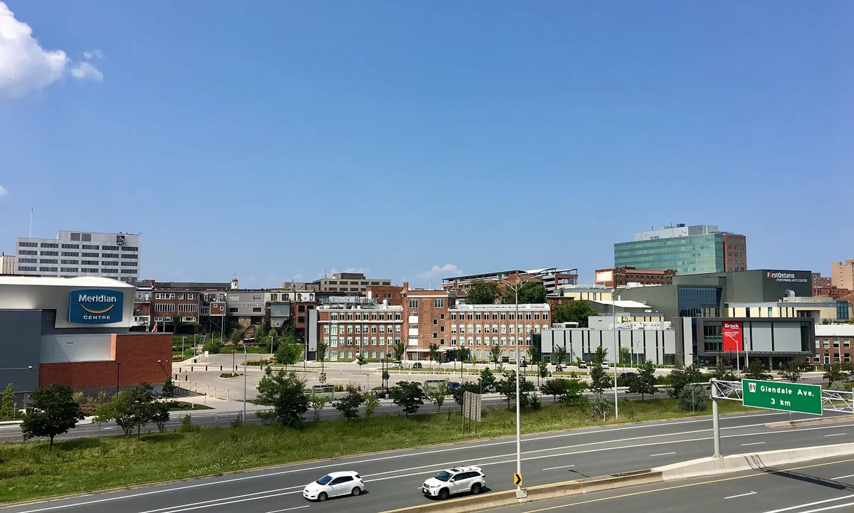 Centre-ville de St. Catharines dans la région du Niagara