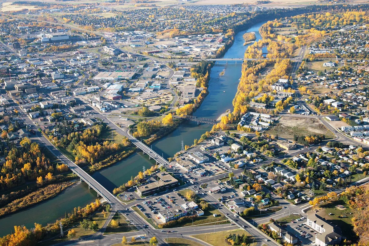 Vue de Red Deer