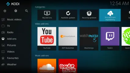 Kodi : examiner les extensions