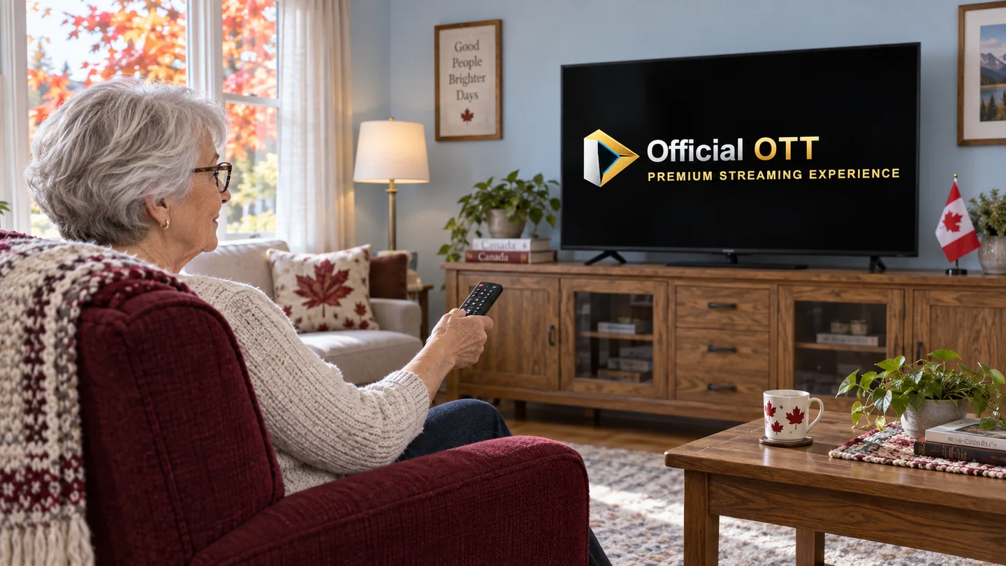 Person using a remote from her usual seat.